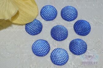 Стразы круглые 14 мм, цв. синий