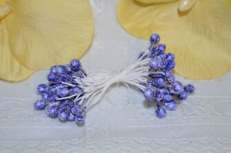 Тычинки сахарные, цв. фиолетовый, 5 мм