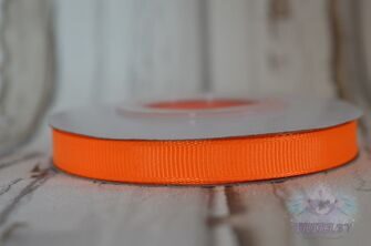 Лента репсовая, 10 мм, цв. оранжевый