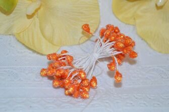 Тычинки сахарные,цв. ярко-оранжевый, 5  мм