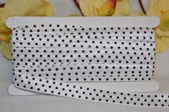 Тесьма эластичная "Горох", 15 мм, цв. белый