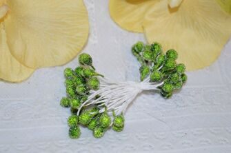 Тычинки сахарные, цв. травяной, 5 мм