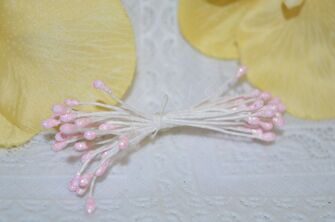Тычинки, цв. светлый розовый, 60*3 мм