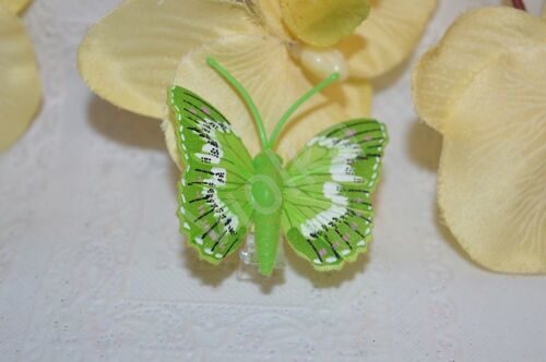 Бабочка декоративная, 45 мм, цв. салатовый