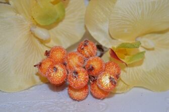 Ягоды сахарные 12 мм, цв. оранжевый
